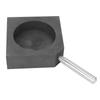 Casting Ingot Mold Round Gold Silver Melting Graphite Ingot Mold Crucible with Metal Bar
