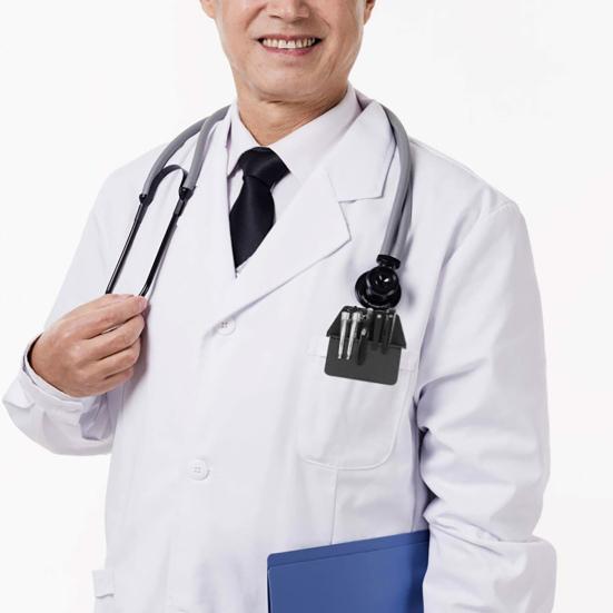 Сумка для ручек, нежная текстура, сплошной цвет, карманный протектор из искусственной кожи, органайзер для карандашей, сумка для лаборатории