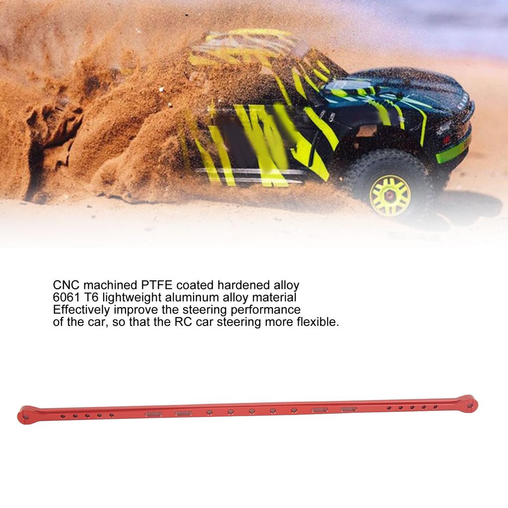 390mm Aluminum Alloy Center Brace Bar for 1Celsius7 Mojave 6s RC Car Accessories