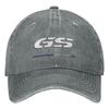 GS World Map Washed Baseball Cap Motorcycle Moto Streetwear Hip Hop Dad Hats Summer Unisex Hippie Sun protection Baseball Caps