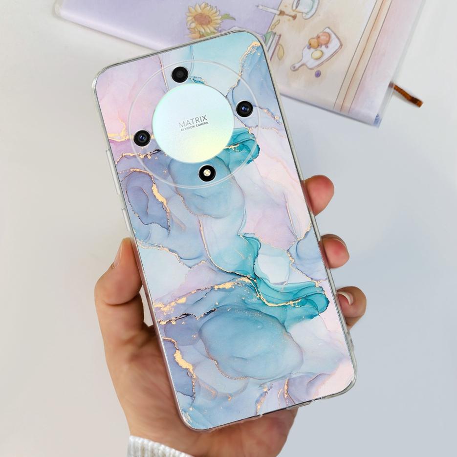 For Honor X9b 5G Case 2023 New Fashion Painted Cover Clear Silicone Soft TPU Phone Case For Honor X9b HonorX9b Back Cover Bumper