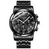 Мужские часы Топ Роскошный Бренд Классические Кварцевые Часы Мужские Хронограф Водонепроницаемые Наручные Часы Ремешок из Нержавеющей Стали Дата