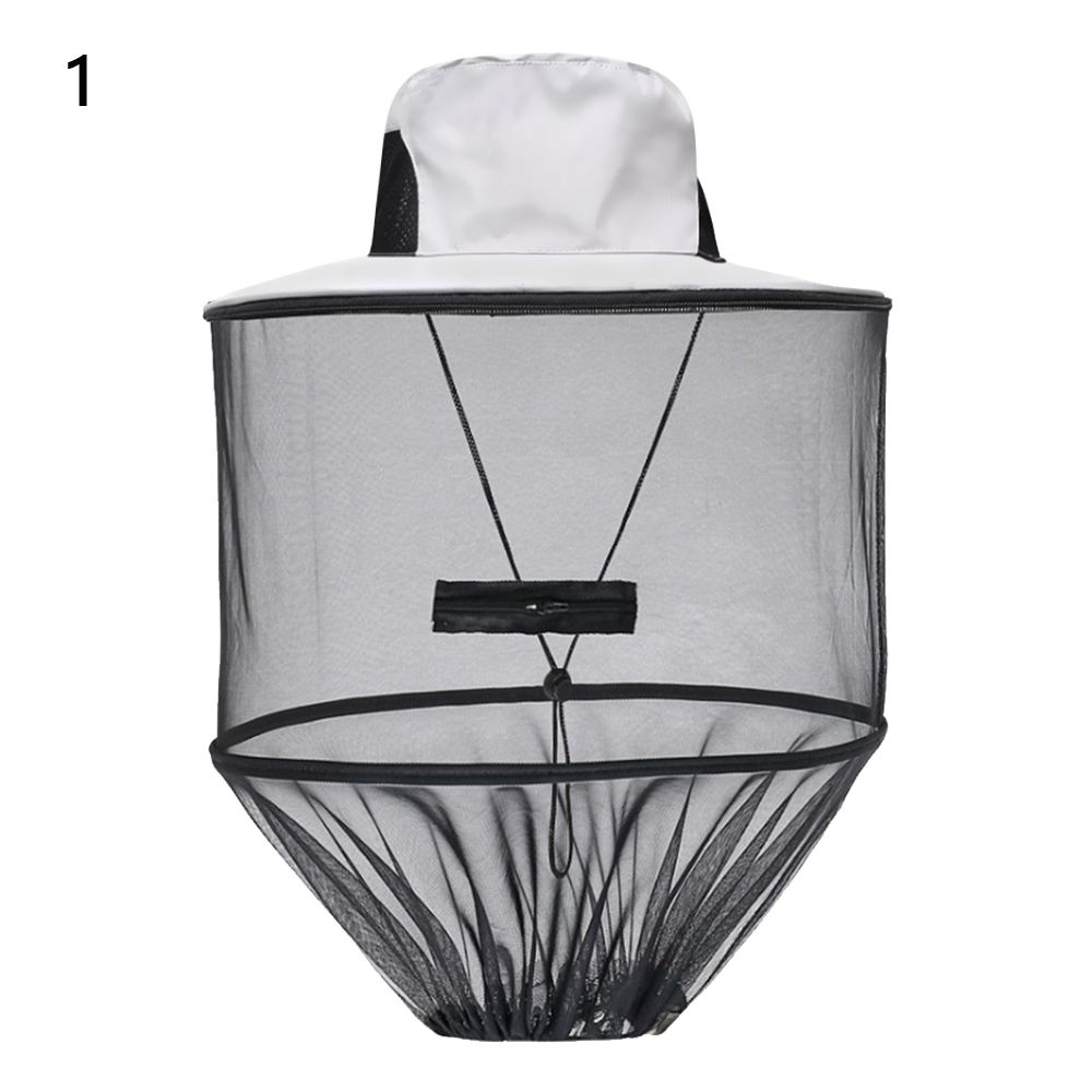 Casual Hidden Net Mesh Foldable Outdoor Sunscreen Mosquito Hat Repellent Protection Fishing Cap
