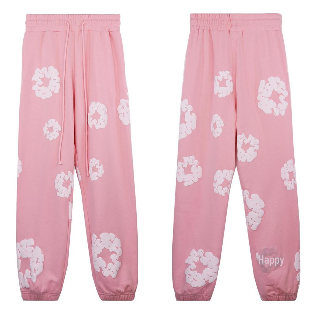 Autumn/Winter Fleece-Lined Sweatshirt and Trousers Set - Kapok Denim American Hoodie