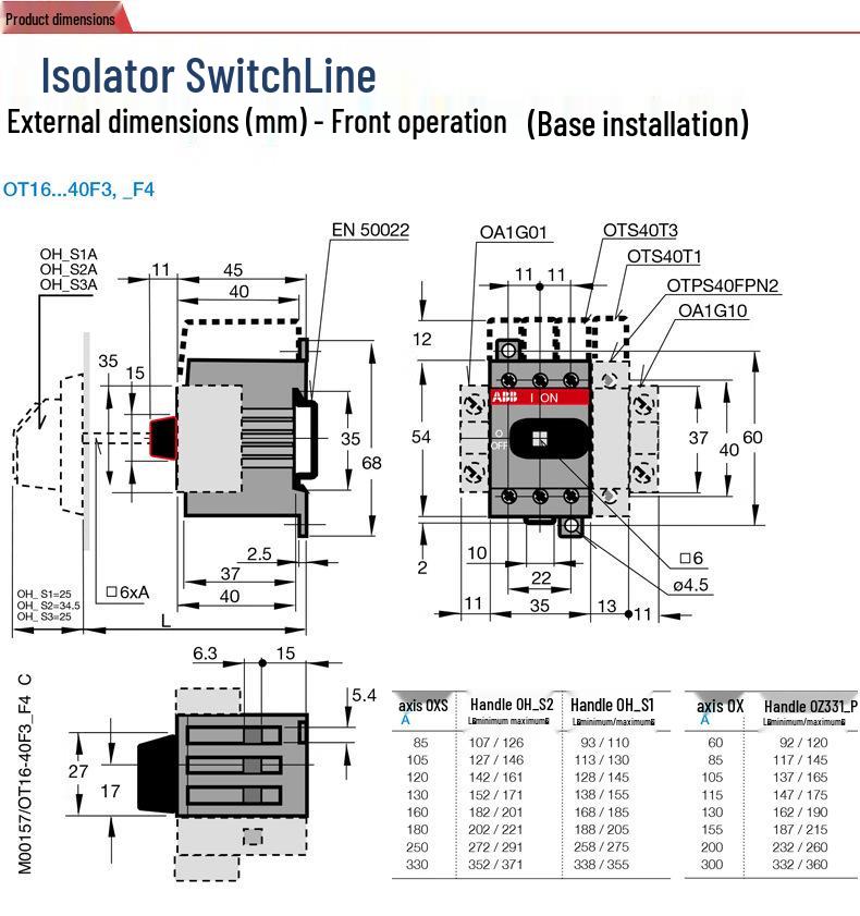 ABB OT40F3 Disconnect Switch