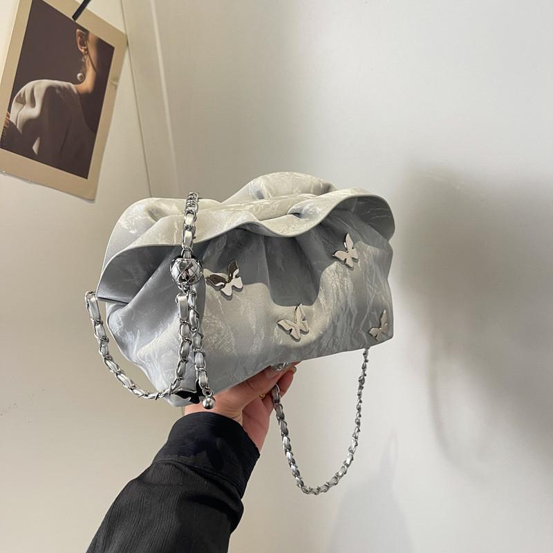 Ielgy Cloud Bag Ladies All-Match Chain Cross-Body Dumpling Bag