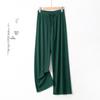 Women's Spring/Summer Ice Silk Wide-Leg Pants: High Waist, Slim Fit, Anti-Mosquito, Cool & Stylish