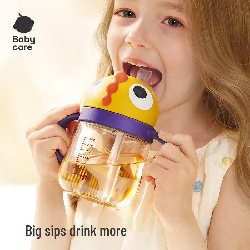 babycare Детская поилка-непроливайка с трубочкой из PPSU, с рисунком динозавра