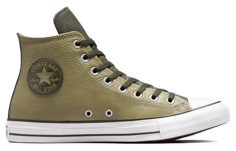 Мужские кроссовки Converse Chuck Taylor All Star Кожаные Высокие 'Mossy Sloth Green'