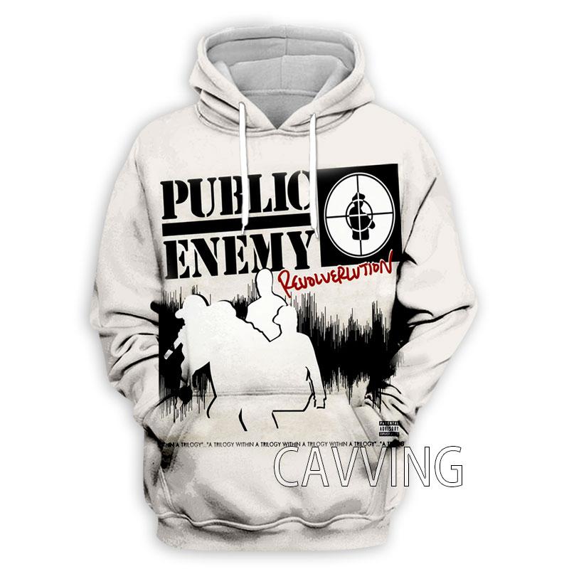 Новая Мода Женские/Мужские 3D Принт Public Enemy Худи Толстовки с Капюшоном Харадзюку Худи Толстовки Топы Одежда