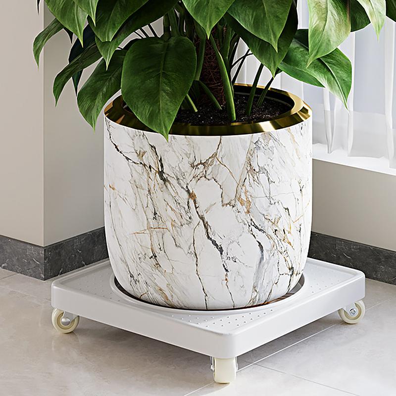 1шт поддон для цветочного горшка утолщенный квадратный усиленный держатель для цветочного горшка дышащее основание поддон для цветка универсальный колесный пластик