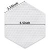 iBoard Surfboard Anti-Slip Traction Pads, 10-Piece Set - 6 Corner Non-Slip Deck Mat Pads - for All Types of Surfboards - White
