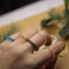 Новый простой винтажный разноцветный прозрачный набор колец из смолы и акрила, геометрические формы: квадрат, круг, для женщин, подвески, ювелирные изделия, подарок