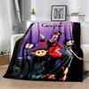 C-coraline Cartoon Printied Blanket Warm Beautiful Flannel Soft and Comfortable Blanket Home Travel Blanket Birthday Gift