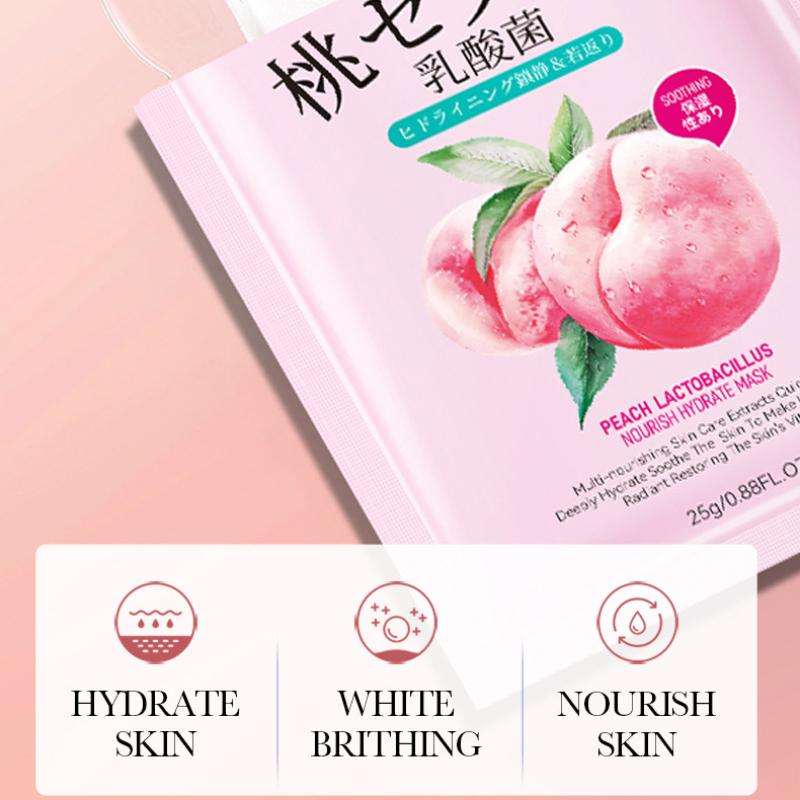 Питательная увлажняющая маска SADOER Peach Lactobacillus