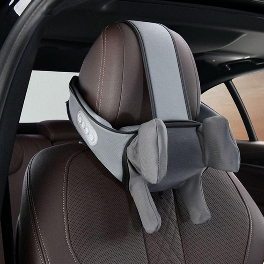 Shiatsu Kneading Car Massage Pillow Heated Cervical Massage Tool Long-distance Driving