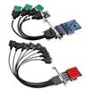 8-Ports PCIE Serial Expansion Card PCIE To RS232 Serial Port Card Extender PCIe Converter PCI-E Sata Adapter Riser Card Pci Express RS232 Serial Port