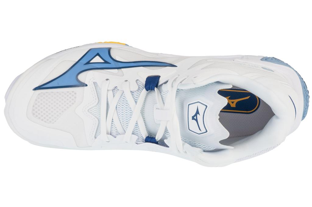 Mizuno Wave Lightning Z8 Mid, Unisex White Volleyball Shoes