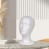 Female Foam Head Mannequin Stand Display Hairpiece for Shopping Mall