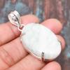 Прекрасный радужный лунный камень, драгоценный камень, подвеска из стерлингового серебра 925 пробы ручной работы, ювелирные изделия