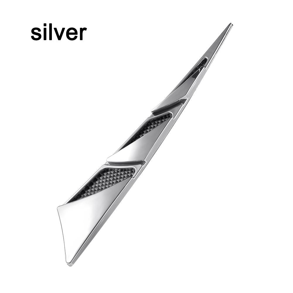 1 Pair Car-styling ABS Universal Air Intake Car Hood Sticker Side Flow Vent Cover Decorative
