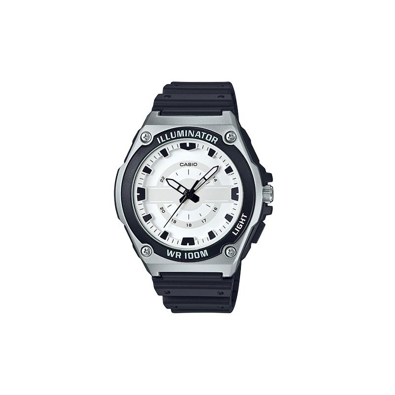 Casio Серия CASIOYOUTH-дисковые трехстрелочные часы 100 метров водонепроницаемые кварцевый механизм полимерный ремешок японские и корейские часы мужские часы MWC-100H-7A