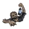 Garden Statue with LED Lantern Garden Outdoor Creepy Halloween Decoration