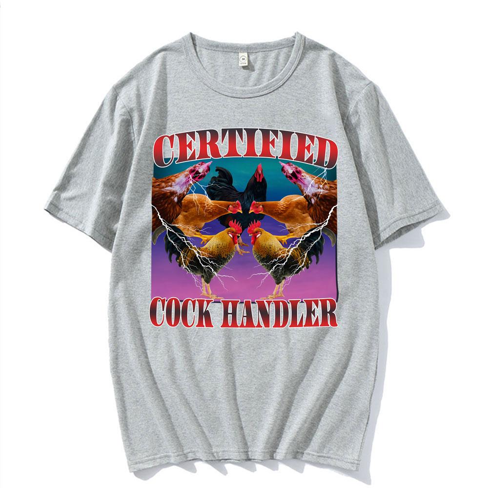 Fashion Meme 90s Certified Cock Lover Merch T Shirts Unisex Clothing Retro Humor Tshirt Unisex Oversized Loose 100 Cotton T Shirt