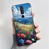 Чехол для телефона Nokia 8.1 Plus / Nokia X71, Чехол для телефона, Узор «Обширные луга с красивыми полевыми цветами», Мягкий черный чехол, Защита от царапин