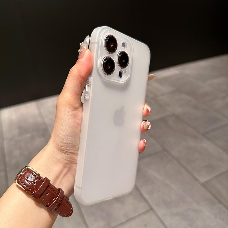 0,3 мм Ультратонкий Матовый Чехол Для Для Iphone 16 15 14 13 12 11 Pro Max Plus Mini Силиконовый Мягкий Конфетный Цвет Прозрачная Крышка