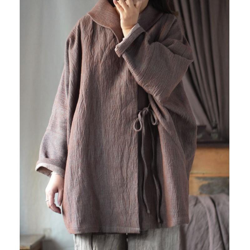 Johnature Женские винтажные куртки однотонные с поясом пальто с длинным рукавом весенние свободные куртки