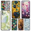 Чехол для телефона Samsung A56 A36 A26 A24 A12 A14 A16 A50 A70 A20E A22 A40 A34 A54 A42 A52 5G A04s A06 Обложка Масляная живопись Цветок