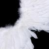 Swallow Shape White Angel Feather Wings With Elastic Straps For Kids Party Decor