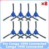 Compatible for Conga 1099 Connected / 1990 Connected Robot Vacuum Spare Parts Main Side Brush Filter Mop Replacement Accessory