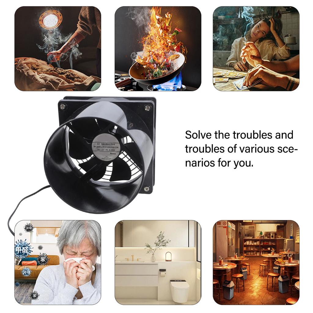 12 В Вытяжной вентилятор на солнечной энергии Эффективное охлаждение для чердаков теплиц автодомов с панелью 10 Вт и материалом АБС