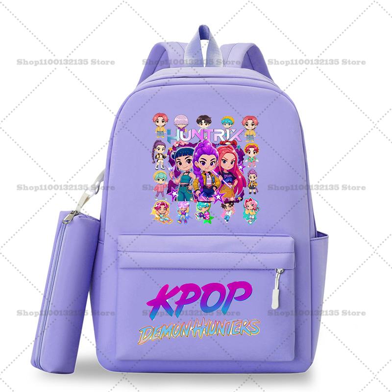 Школьный рюкзак Kpop Охотники на демонов Студенческий Подросток Рюкзак Девочка Повседневный Кавайный Школьная сумка Дорожный рюкзак Mochila Подарок для STEM DIY Набор для сборки 3D