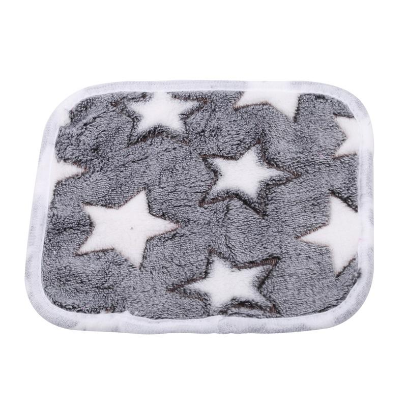 Lovely Star Love Cat Dog Mat Winter Pet Warm Coral Velvet Blanket