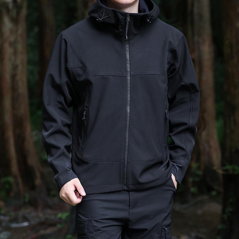 Большая мужская куртка Soft Shell Windproof Outdoor со съемной подкладкой