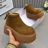 Модная платформа Женские ботильоны на плоской подошве Модная обувь Зимний дизайнерский женский повседневный 2025 Новинка Платье Уютный Готический бренд Челси Ботас Мухер