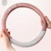 Car Steering Wheel Cover, All-Season Universal Type, Linen Material, Ora Flat-Bottom Interior Modification Accessories, Cute Iq, Thin Good Cat Gt