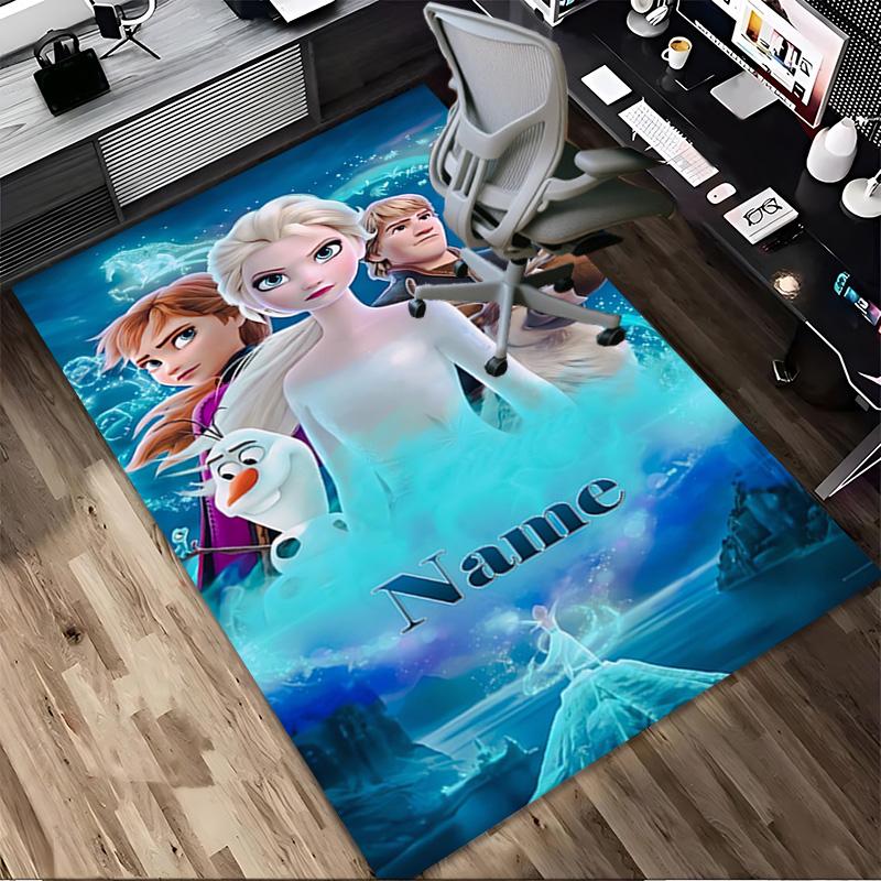 Personalized Name Princess Dreams Living Room Non-Slip Area Rug Soft Carpet for Bedroom Kids Playroom Sofa,Office Home Decor Doormat