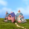 Eco-friendly Micro Landscape Ornaments Building Statue Material Safety Gardening Art