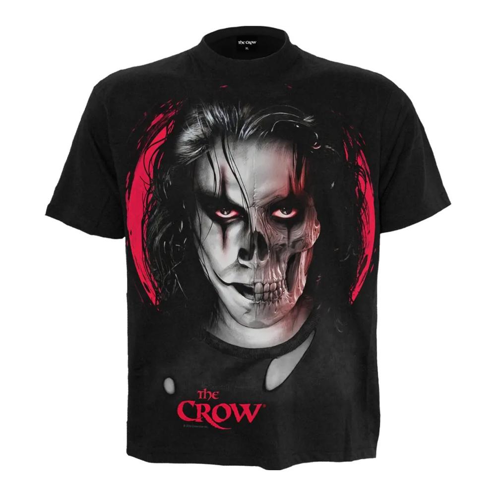 Spiral Direct Unisex Adult Skull Face The Crow T-Shirt