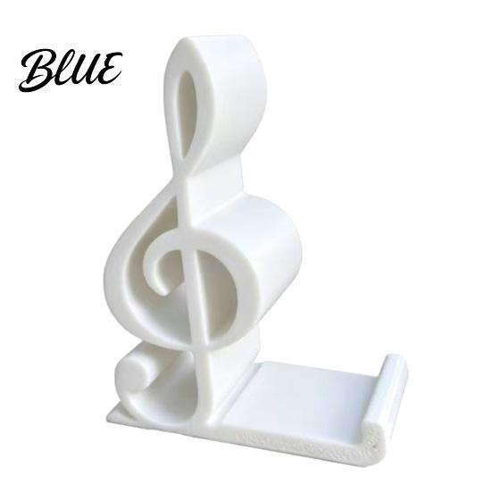 Treble Clef Art Ornament Cell Phone Holder Musical Note Design Desktop Music Teacher Appreciation Gift Stand Decorative for Home Office Artistic