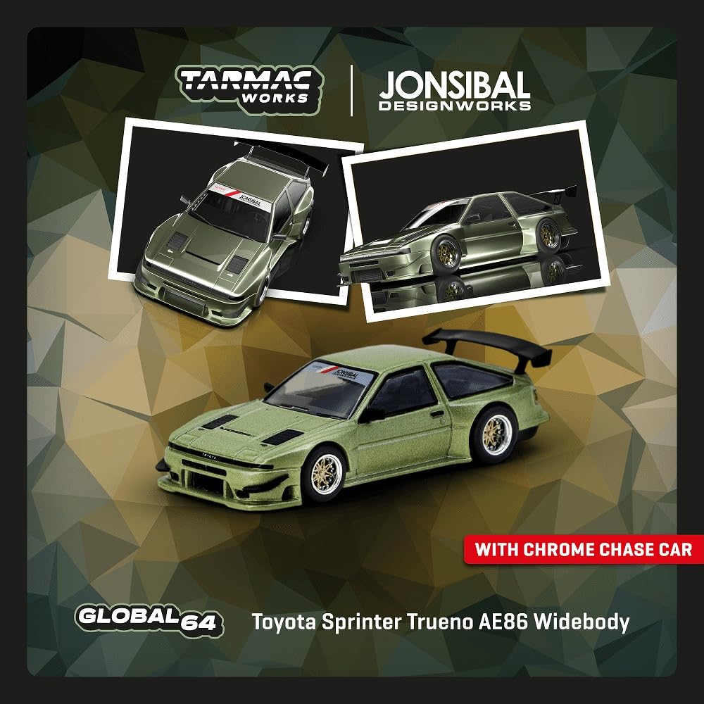 Speedmaster Japan TARMACWORKS Toyota Sprinter Trueno AE86 Widebody Зеленый Готовая модель 1/64 T64G-060-GR