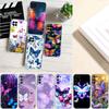 LO26 Colorful Butterfly Soft Shell Transparent Phone Case for Samsung Galaxy A04 A04S A14 A23 A34 A54 M23 M33 M52 M53