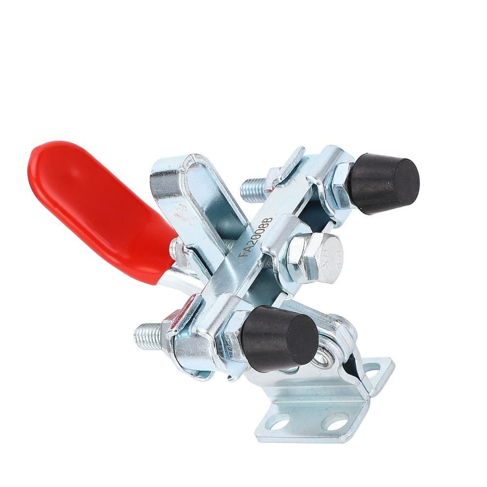 Iron galvanized Toggle Clamp Adjustable Rubber Pressure Tip Quick Release Clamp For Woodworking