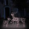 VidaXL Christmas String Lights 3 Pcs Reindeer 229 LED Lighting Light Christmas Decoration Garden Ornament Backyard 289962