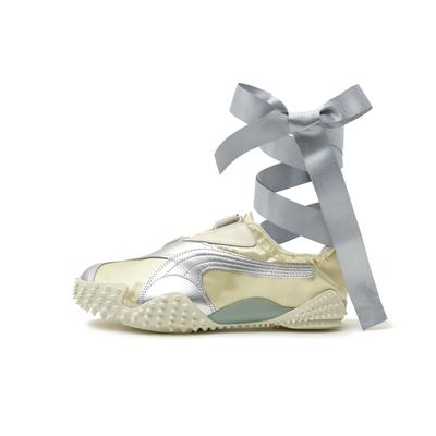 Mostro Power & Grace Удобные Модные Балетки на шнуровке Скрипучие Низкие Повседневные Кроссовки Женские Желтые 399827-02