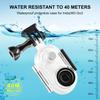 40M Waterproof Underwater Housing Case for Insta360 GO 3, Transparent PC Material with Base Adapter & Screw